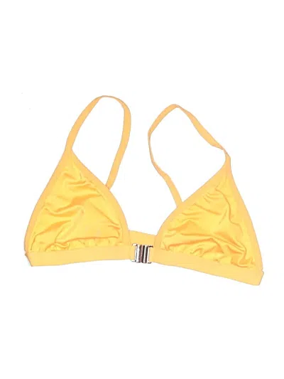 Pre-owned La Hearts Swimsuit Top Yellow Swimwear