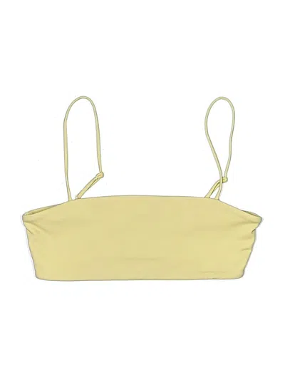 Pre-owned La Hearts Swimsuit Top Yellow Swimwear