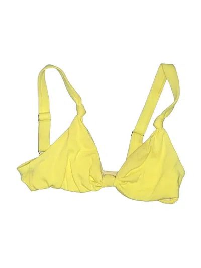 Pre-owned La Hearts Swimsuit Top Yellow Swimwear