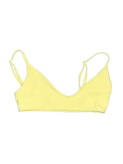 Pre-owned La Hearts Swimsuit Top Yellow Swimwear