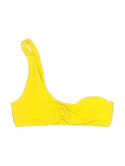 Pre-owned La Hearts Swimsuit Top Yellow Swimwear