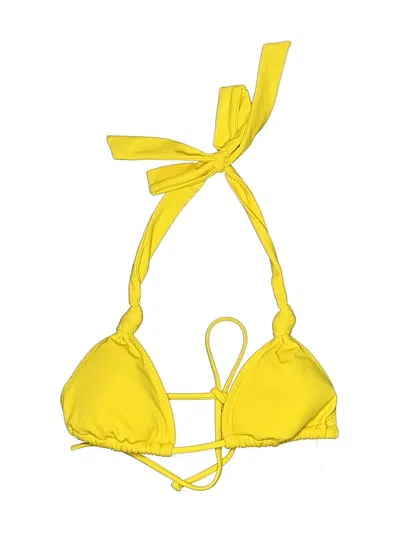 Pre-owned La Hearts Swimsuit Top Yellow Swimwear
