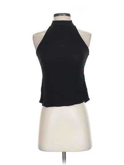 Pre-owned La Hearts Tank Top Black Halter Neckline Tops