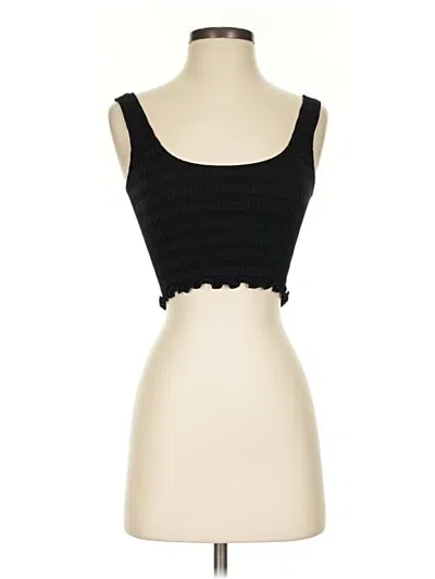 Pre-owned La Hearts Tank Top Black Strapless Neckline Tops