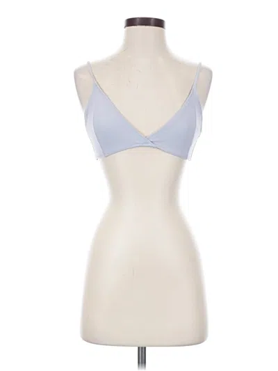 Pre-owned La Hearts Tank Top Blue Strapless Neckline Tops
