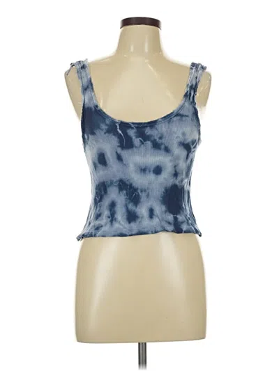 Pre-owned La Hearts Tank Top Blue Sweetheart Neckline Tops