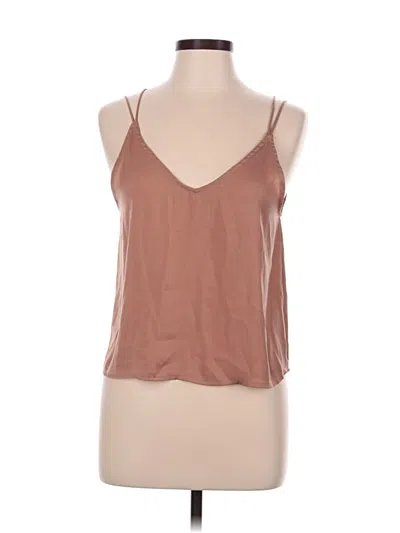 Pre-owned La Hearts Tank Top Brown Halter Neckline Tops