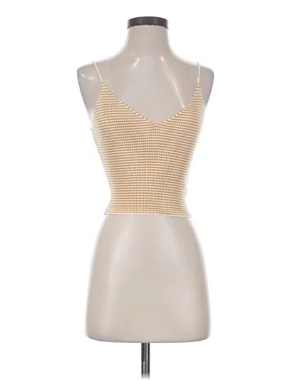Pre-owned La Hearts Tank Top Gold Halter Neckline Tops