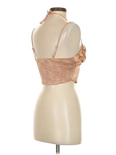 Pre-owned La Hearts Tank Top Gold Strapless Neckline Tops