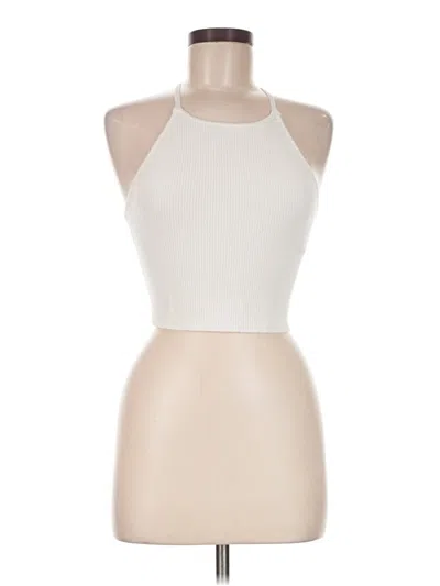Pre-owned La Hearts Tank Top Ivory Halter Neckline Tops