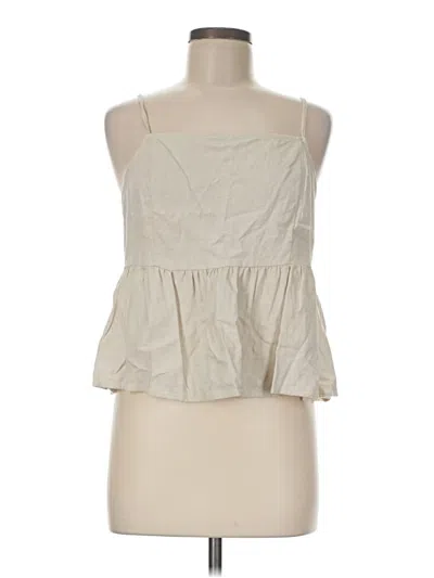 Pre-owned La Hearts Tank Top Ivory Halter Neckline Tops