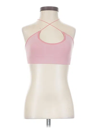 Pre-owned La Hearts Tank Top Pink Halter Neckline Tops