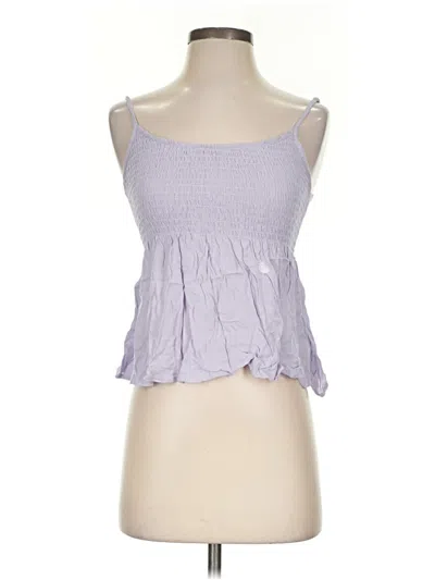Pre-owned La Hearts Tank Top Purple Strapless Neckline Tops