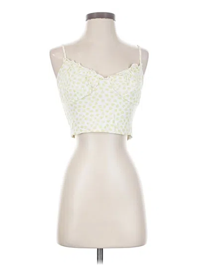 Pre-owned La Hearts Tank Top Yellow Sweetheart Neckline Tops