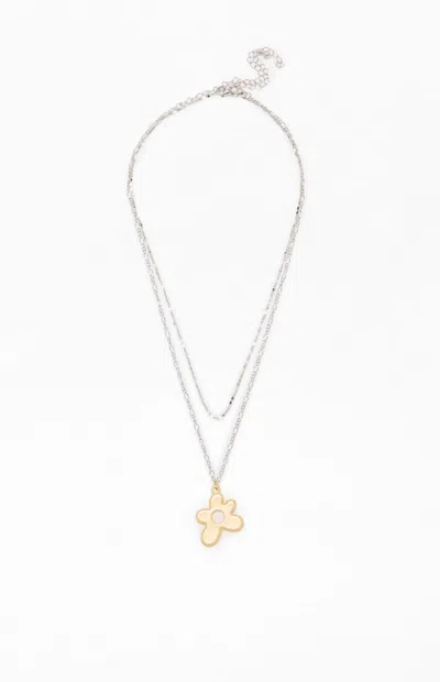 La Hearts Thalia Flower Layered Necklace In Gold