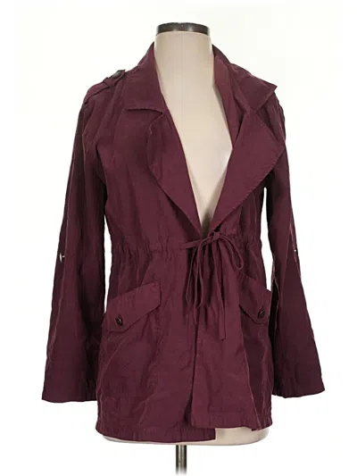 Pre-owned La Hearts Trenchcoat In Burgundy