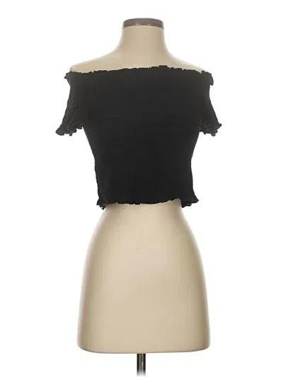 Pre-owned La Hearts Tube Top Black Strapless Neckline Tops