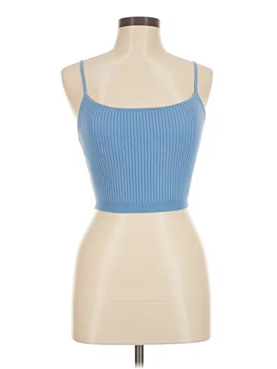 Pre-owned La Hearts Tube Top Blue Strapless Neckline Tops