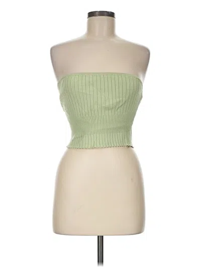 Pre-owned La Hearts Tube Top Green Strapless Neckline Tops