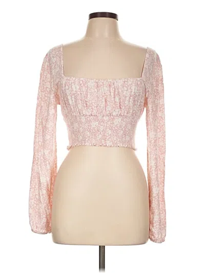 Pre-owned La Hearts Tube Top Pink Strapless Neckline Tops