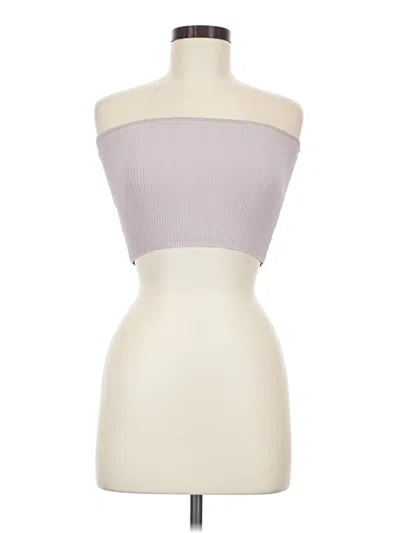 Pre-owned La Hearts Tube Top Purple Strapless Neckline Tops