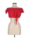 La Hearts Tube Top Red Strapless Neckline Tops In Red