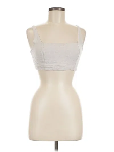 Pre-owned La Hearts Tube Top Silver Strapless Neckline Tops