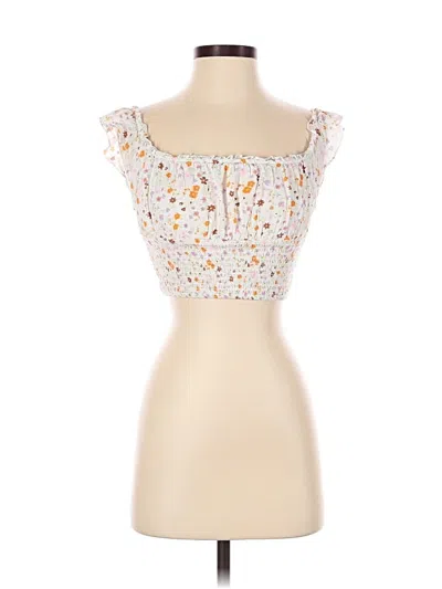 Pre-owned La Hearts Tube Top White Sweetheart Neckline Tops