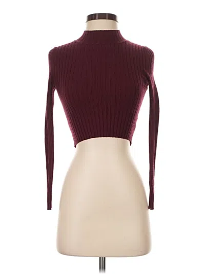 Pre-owned La Hearts Turtleneck Sweater In Burgundy