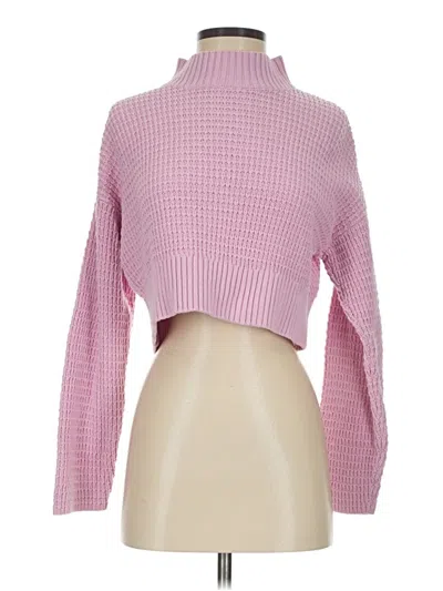 Pre-owned La Hearts Turtleneck Sweater In Pink
