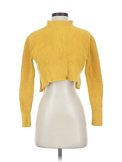 Pre-owned La Hearts Turtleneck Sweater In Yellow