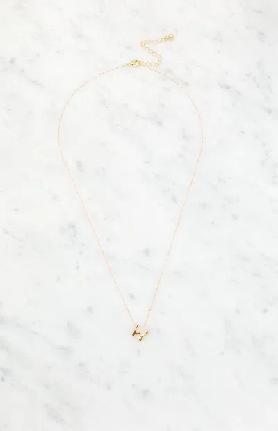 La Hearts W Initial 14k Gold Plated Necklace