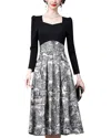 La Imperatrice Midi Dress In Beige