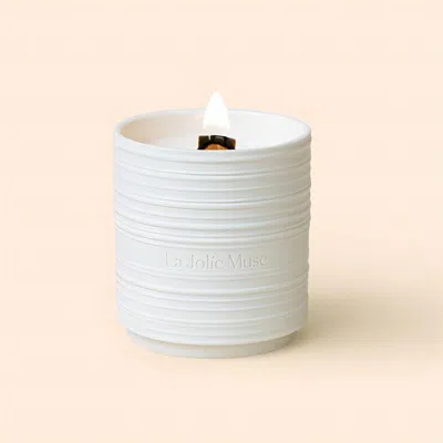 La Jolie Muse Lucienne Scented Candle In White