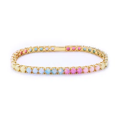 La Kaiser Women's Gold Opal Ombre Riviera Bracelet