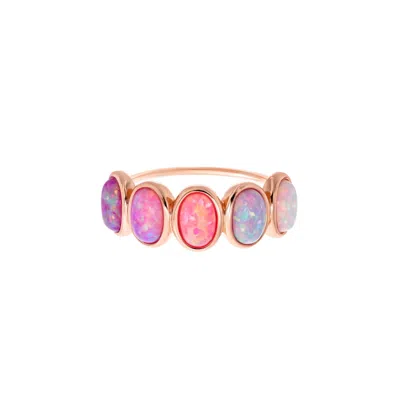 La Kaiser Women's Rose Gold Opal Ombre Candy Band