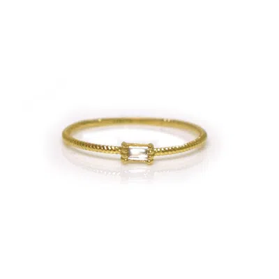 La Kaiser Women's Solid Gold Diamond Golden Grace Twist Ring In Yellow