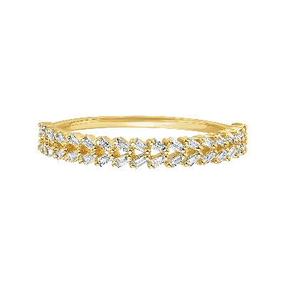 La Kaiser Women's Solid Gold Diamond Rope Of Love Ring