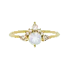 La Kaiser Women's Solid Gold Rainbow Moonstone, Morganite & Diamond Unicorn Ring In Gold