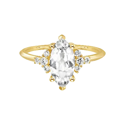 La Kaiser Women's Solid Gold Topaz Whimsical Dream Ring