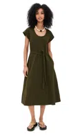 La Ligne Allie Dress Olive In Olive