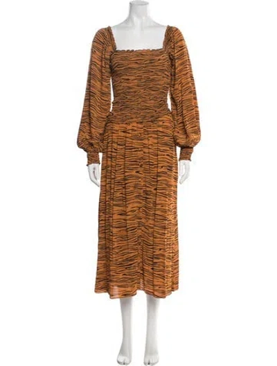 Pre-owned La Ligne Animal Print Skirt Set W/ Tags In Neutral