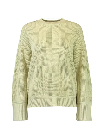 La Ligne Calvin Knitted Sweater In Green