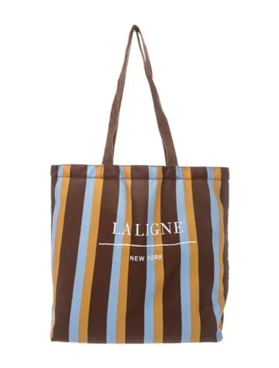 Pre-owned La Ligne Canvas Tote In Multicolor