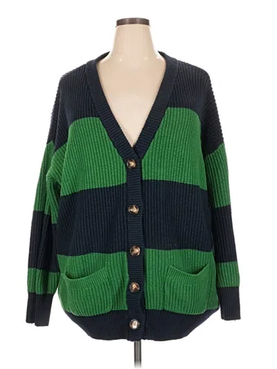 Pre-owned La Ligne Cardigan Sweater In Green
