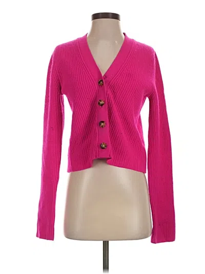 Pre-owned La Ligne Cashmere Cardigan Sweater In Pink