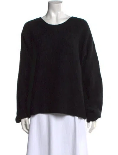 Pre-owned La Ligne Cashmere Crew Neck Sweater In Black