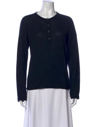 Pre-owned La Ligne Cashmere Crew Neck Sweater In Black