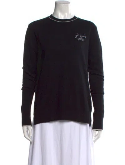 Pre-owned La Ligne Cashmere Crew Neck Sweater In Black
