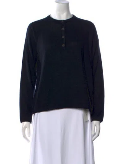 Pre-owned La Ligne Cashmere Crew Neck Sweater In Black